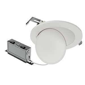 HALO HLA 6 in. Adjustable CCT Integrated LED Recessed Gimbal Downlight, 900 Lumens, 5 CCT Color Selectable 2700K-5000K
