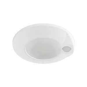 HALO HLCE 4-Inch Indoor/Outdoor LED Motion Sensor Ceiling Light with CCT Select, Dimming, CA Compliant - Matte White