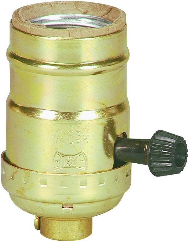 Eaton Wiring Devices Cooper Wiring Devices Inc #bp917abd Brass Finish Sp Turn Key Socket