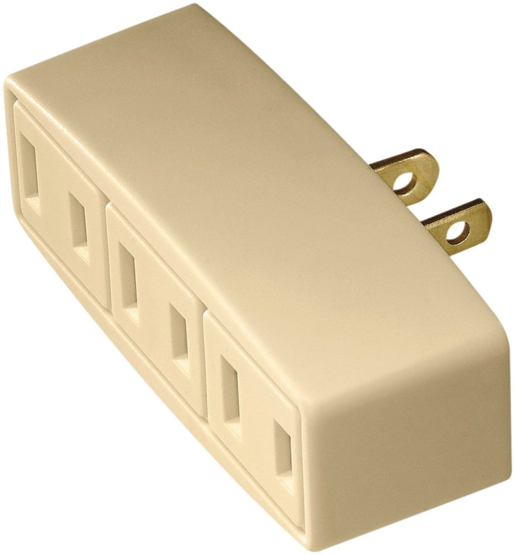 Cooper Wiring Devices BP1747V Tap 3 Outlet Polarized 2-pole/3-Wire Iv, Ivory