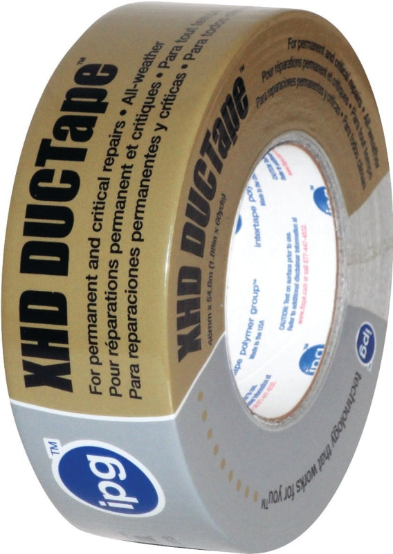 IPG XHD DUCTape, Extra Heavy Duty Duct Tape, 1.88" x 30 yd, Silver (Single Roll) 9601