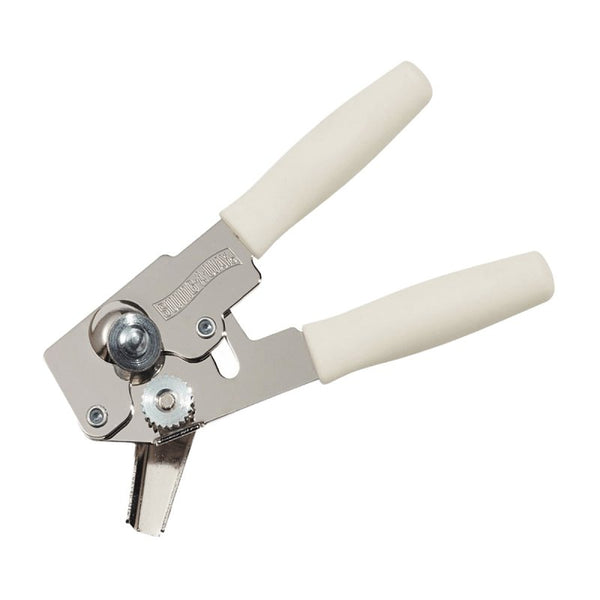 Swing-A-Way Can Opener Manual, Smooth Edge Handheld Can Opener for Kitchen, Durable Gear Drive Mechanism, Comfortable Grip Handle, Easy Turn Knob - Compact Design for Home and Camping Use 107WH