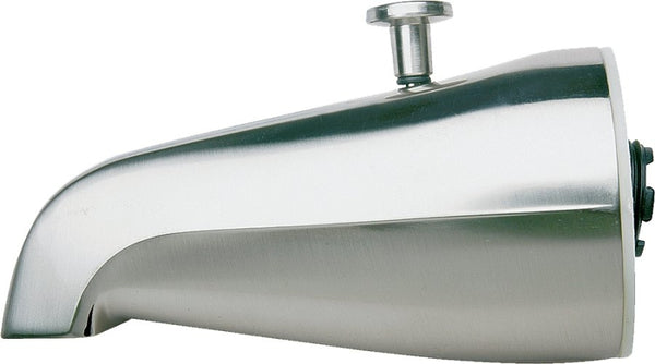 Plumb Pak PP825-31 3/4" IPS Polished Chrome Bathtub Spout with Diverter