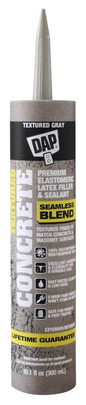 DAP 7079808676 Concrete Filler, Textured Gray, 10 Ounces