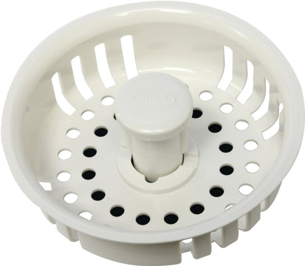Plumb Pak PP820-26 PlumPak Replacement Sink Basket Strainer With Adjustable Post, Plastic, No Size, White
