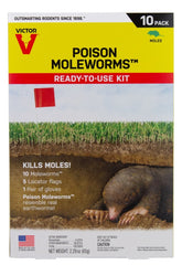 Victor Poison Moleworms, 10-Pack M6009