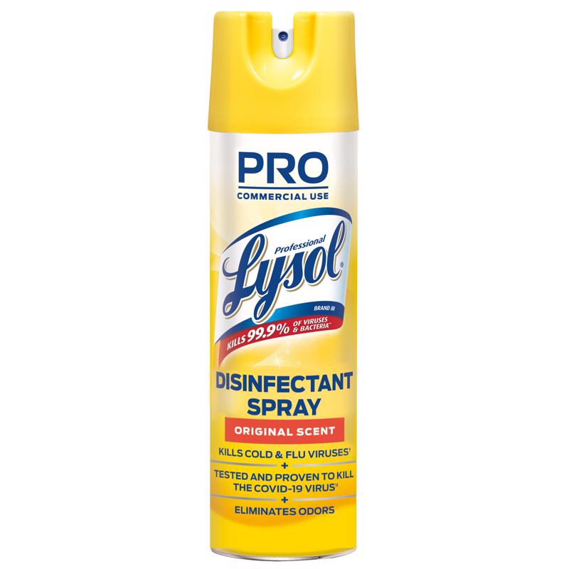 Professional Lysol Disinfectant Spray, Original Scent, 19oz
