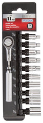 Vulcan 11PC-2 Socket & Ratchet Set - Chrome