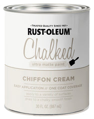 Rust-Oleum Chalked All-in-One Ultra Matte Chiffon Cream Spray Paint 329598