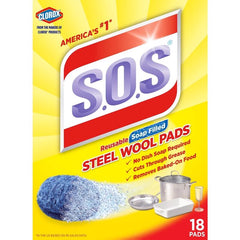 S.O.S Steel Wool Soap Pads, 18 ct 98021