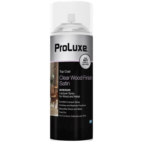 ProLuxe PLX017S/54 12.25 Oz. Satin Clear Wood Finish Interior Spray Lacquer PLX017S/EA
