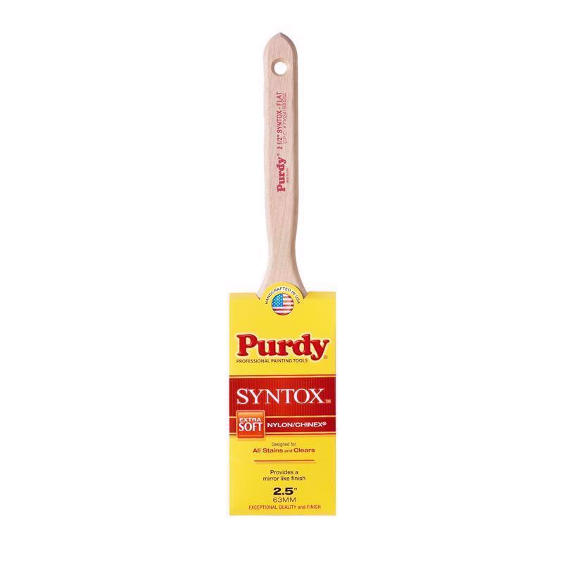 Purdy 144402625 Syntox Series Flat Trim Paint Brush, 2-1/2 inch