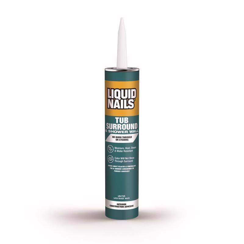 Liquid Nails - LN715 LIQUID NAILS LN-715 Tub Surround and Shower Adhesive (Low VOC) (10-Ounce)