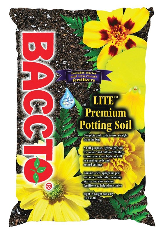 Michigan Peat 1460 Baccto Lite Premium Potting Soil, 8 Quarts 1460P