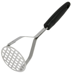 Chef Craft 12923 Potato Masher, Stainless Steel Head, Black Handle