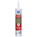 GE Advanced Silicone Caulk for Kitchen & Bathroom, White, 10 fl oz Cartridge, 1 Pack - 100% Waterproof Silicone Sealant, 5X Stronger Adhesion, Shrink & Crack Proof 2812565