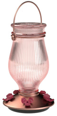 Perky-Pet 9104-2 Rose Gold Top-Fill Glass Hummingbird Feeder Rose Gold 24 oz Capacity