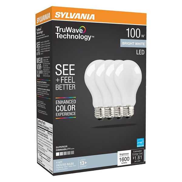 SYLVANIA 41294 - LED15A21DIMO93513YTLRP4 16/CS 4/SKU A21 A Line Pear LED Light Bulb