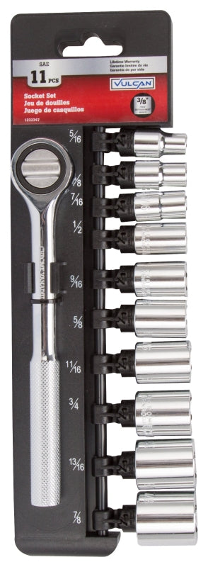 Mintcraft 13PC-3S Socket Set 11Pc SAE 3/8 Dr 11PC-3S