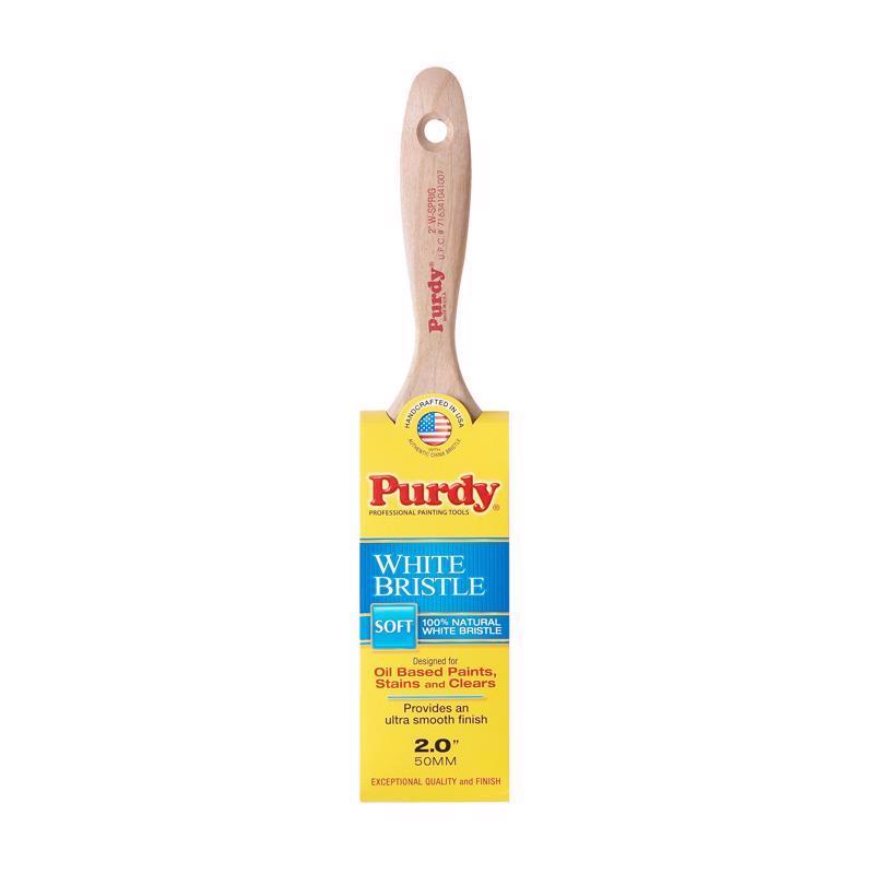 Purdy DB777421 144380420 White Bristle Series Sprig Flat Trim Paint Brush, 2 inch