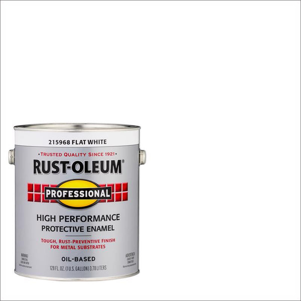 Rust-OLEUM 215968 Professional Gallon Flat White Enamel