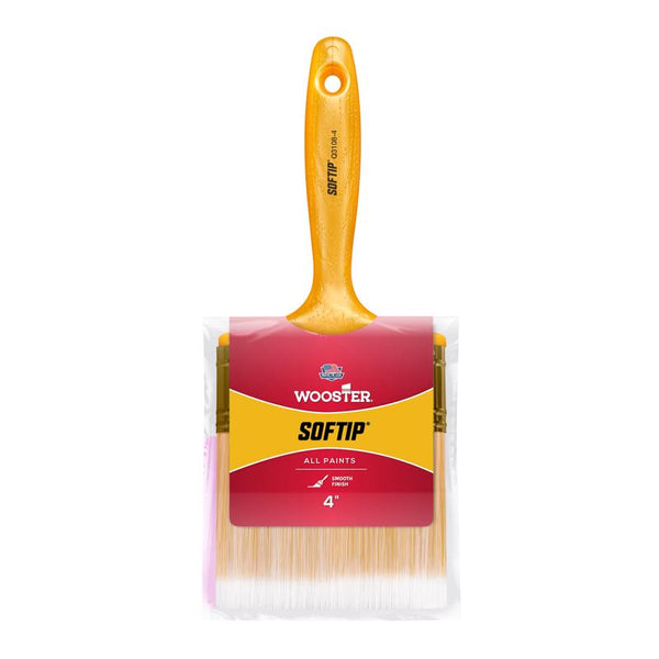 Wooster Brush Q3108-4 Paintbrush Softip, 4-Inch, White