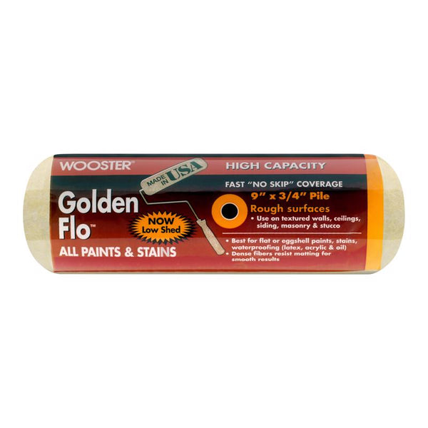 Wooster Brush RR662-9 Golden Flo Roller Cover 3/4-Inch Nap, 9-Inch