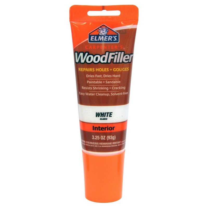 Elmer's E855 Carpenter's Wood Filler, 3.25-Ounce Tube, White -10 Pack