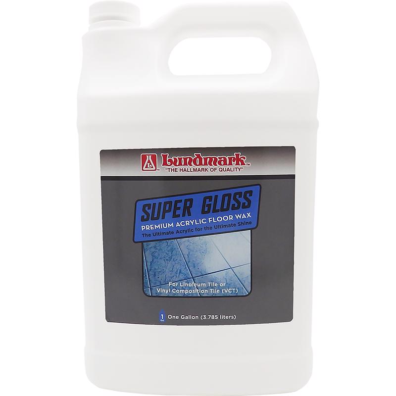 Lundmark Super Gloss Acrylic, Extra Heavy-Duty Hard Finish Floor Wax, 1-Gallon, 3202G01-2, Clear (LUN-3202G01-2)