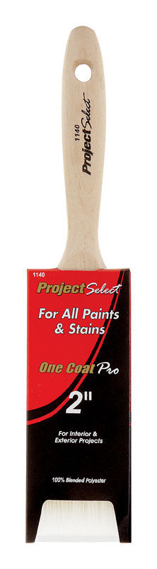 Linzer 1140 0200 Products 1140-0200 2" Polyester Project Select Varnish & Wall Paint Brush, 2 Inch, No Color