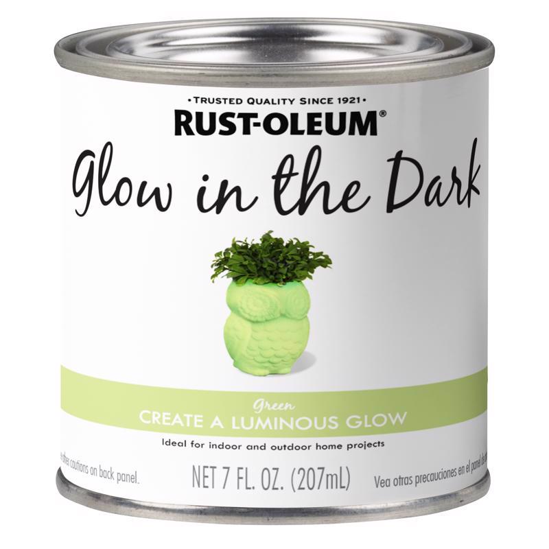 Rustoleum Specialty 214945 1/2 Pint Glow In The Dark Luminous Latex Paint