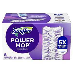 Swiffer, Powermop Multi-Surface Mopping Pad Refills For Floor Cleaning, 8 Count