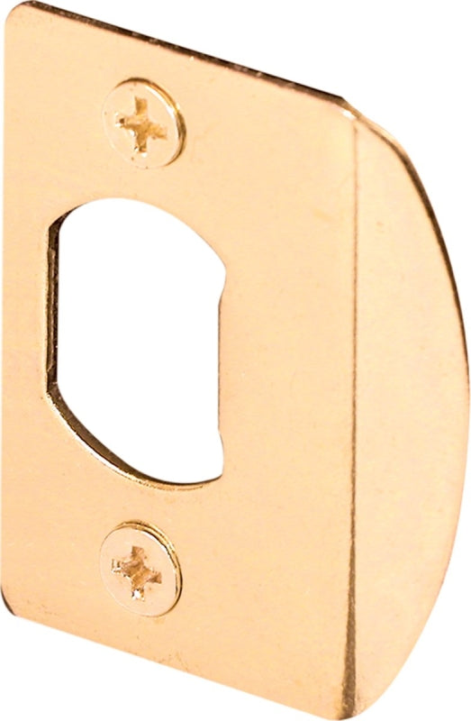 Prime-Line E 2349 Standard Door Strike, Brass Plated, Poly Bag with UPC (Single Pack)