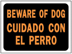 Hy-Ko Hy-Glo 3060 Warning Sign - Black