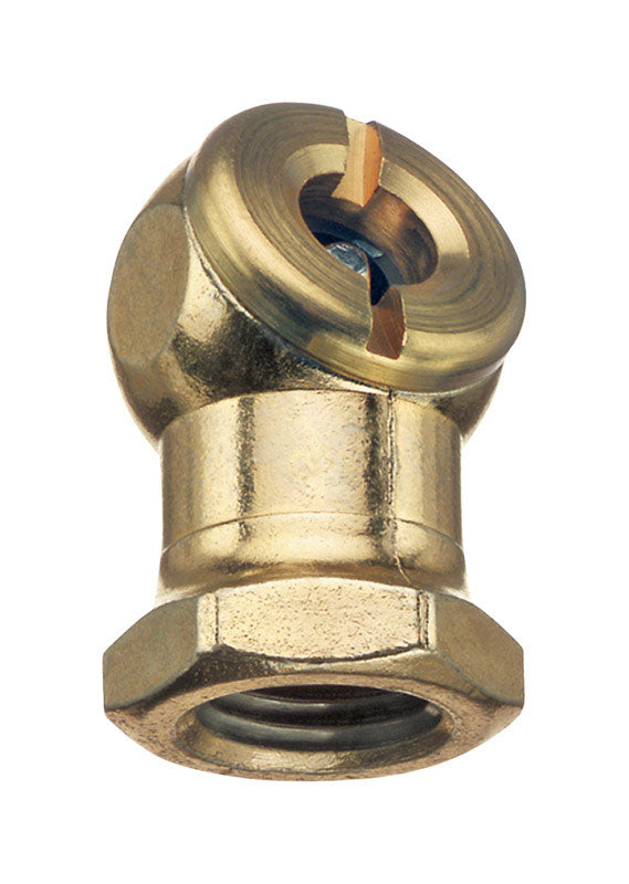 Tru-Flate 17-351 1/4" Female NPT Direct Air Line Chuck With Shut-off Gold