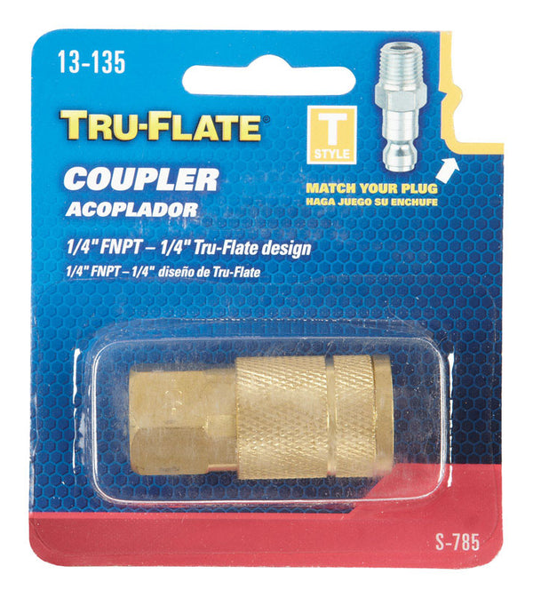 Plews / Edelmann Tru Flate 13-135 1/4" Female NPT Coupler TRFL13135