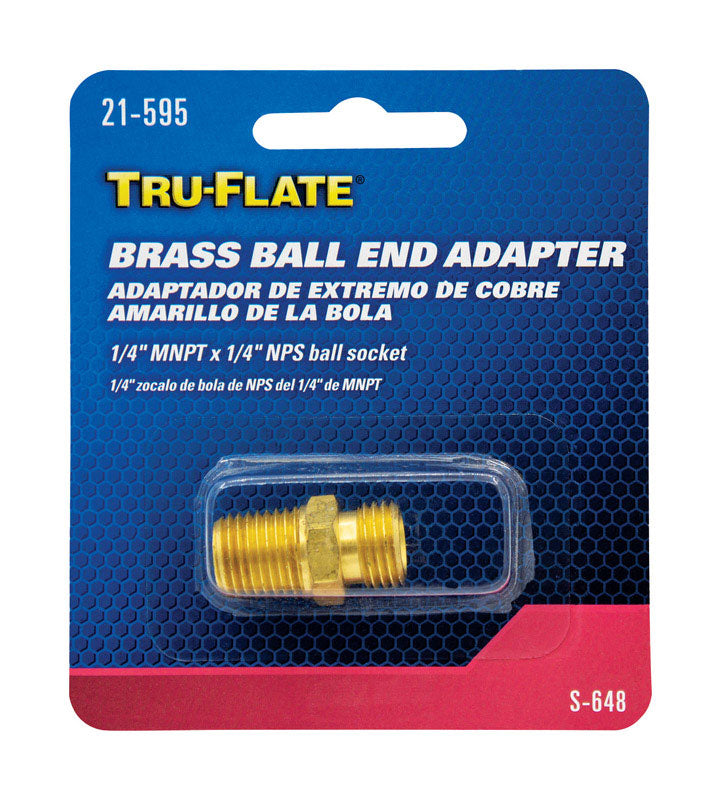 Tru-Flate 21-595 1/4" Ball End Adapter With Ball Socket
