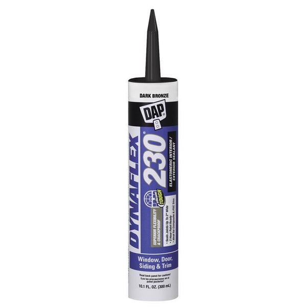 FindTape DAP DYNAFLEX 230 Premium Elastomeric Interior/Exterior Sealant: 10.1 fl oz. (Dark Bronze) 7079818420