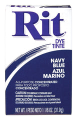 RIT 83301 Navy Blue Fabric Dye Powder, 1.13 oz