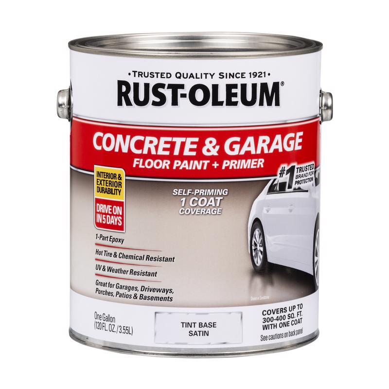 Rust-Oleum Concrete & Garage Floor Paint & Primer, 1 Gal., Tint Base - 1 Each