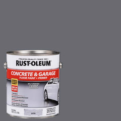 Rust-Oleum 225380 Concrete and Garage Floor Acrylic Paint, Battleship Gray Satin, 1-Gallon