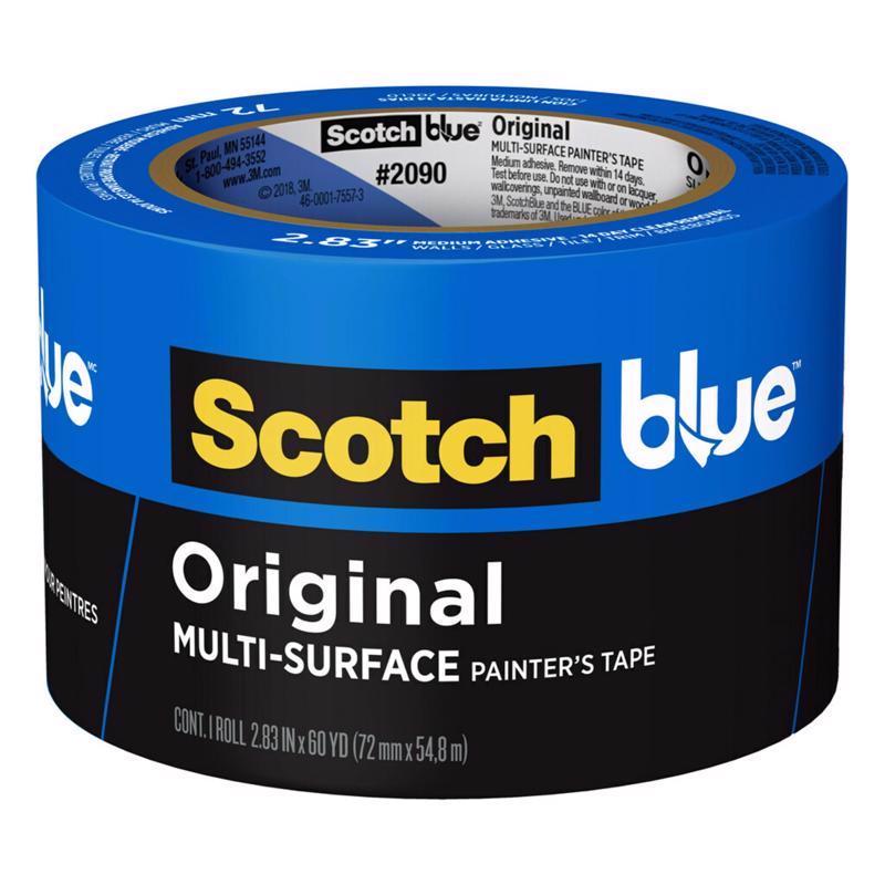 ScotchBlue Original Multi-Surface Painter's Tape 3 Inch Wide, 1 Roll 2090-72NC
