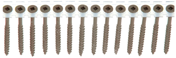 2-1/2 Screws, Senco, 08D250W Collated Brown Steel