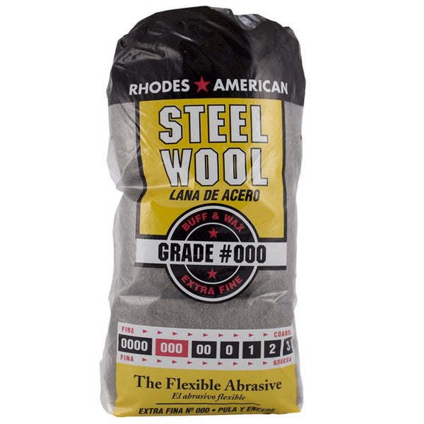 Rhodes American 000 Grade Extra Fine Steel Wool Pad 12 pk 10121000