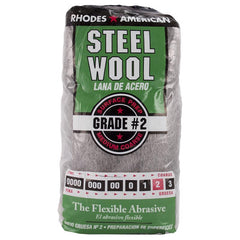 Rhodes American 10121112 2 Grade Medium/Coarse Steel Wool Pad 12 pk
