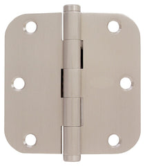 Schlage 3.5" Door Hinge with 5/8" Radius Round Corner in Satin Nickel (3-Pack) SC3P1011F-619E
