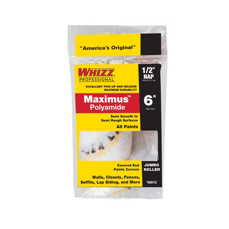 Work Tools International 60015 6-Inch Whizz Premium Jumbo Paint Roller Cover, Gold Stripe