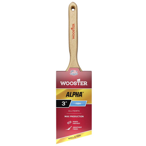 Wooster Brush 4231-3 Alpha Angle Sash Paintbrush, 3-Inch