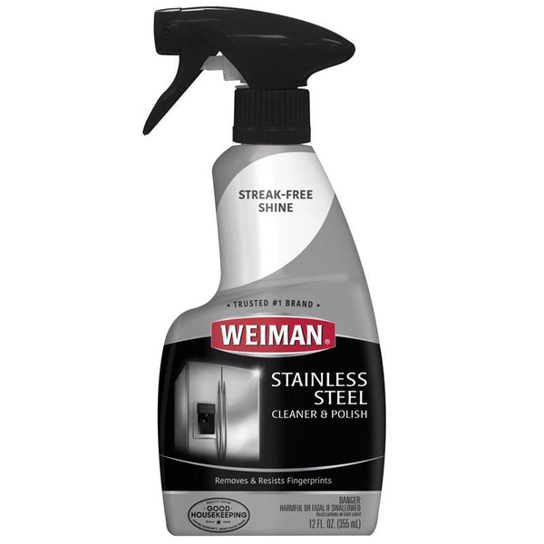 Weiman Stainless Steel Cleaner and Polish Trigger Spray, 12 Fl Oz 76