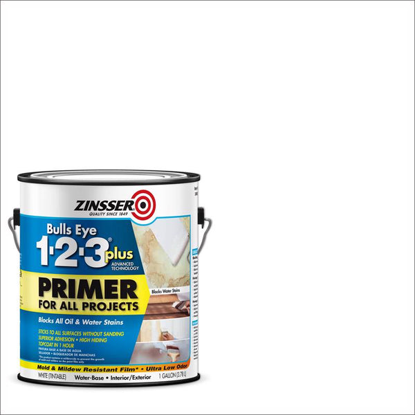 Zinsser Bulls Eye 123 Plus White Primer For All Surfaces 1 gal. 249937